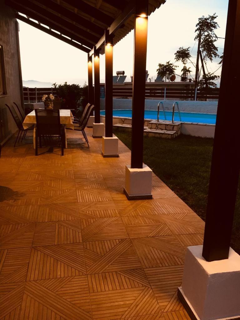 Fontana Luxury Villa Salakos With Pool Near Beach エクステリア 写真