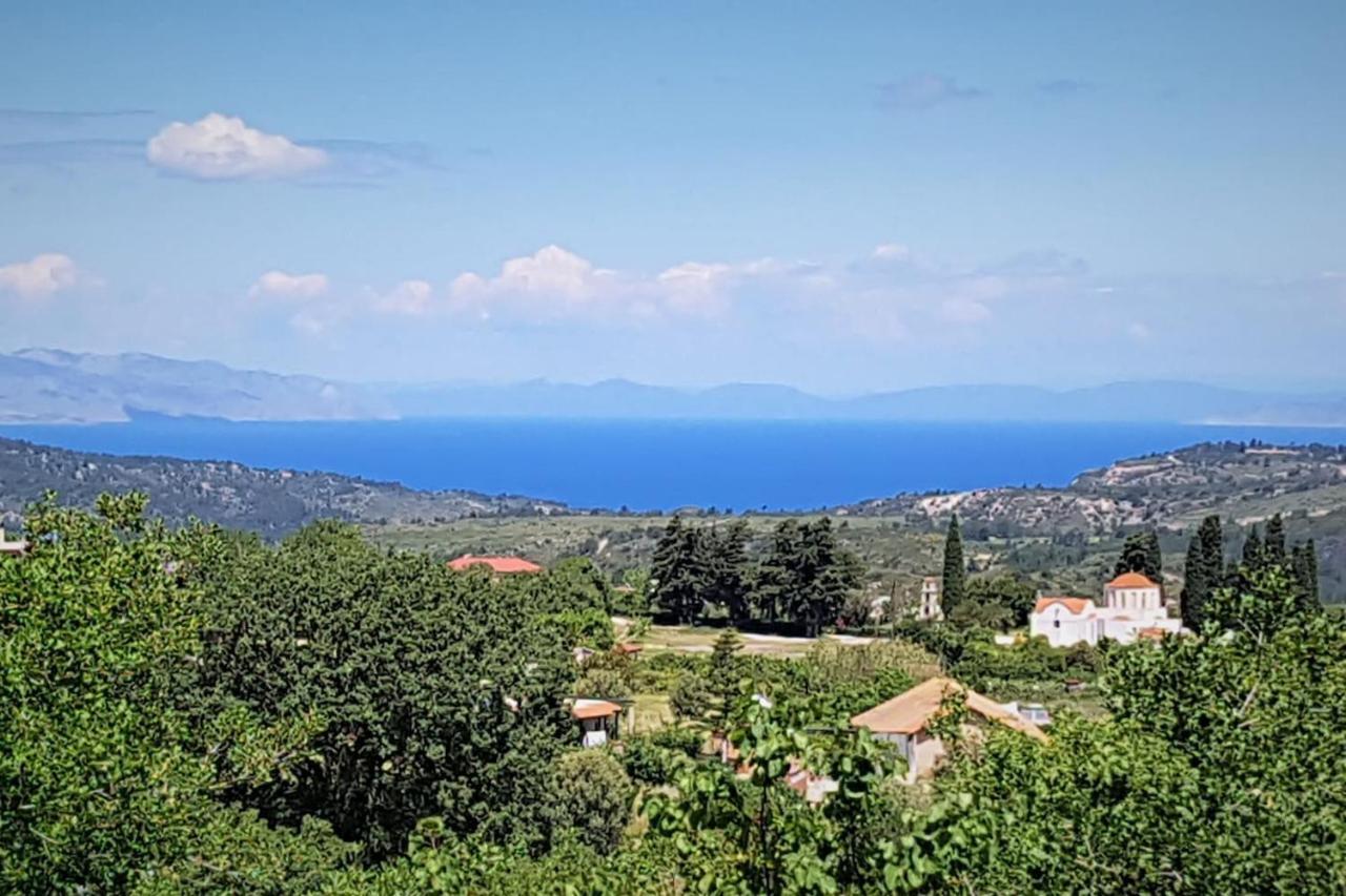 Fontana Luxury Villa Salakos With Pool Near Beach エクステリア 写真